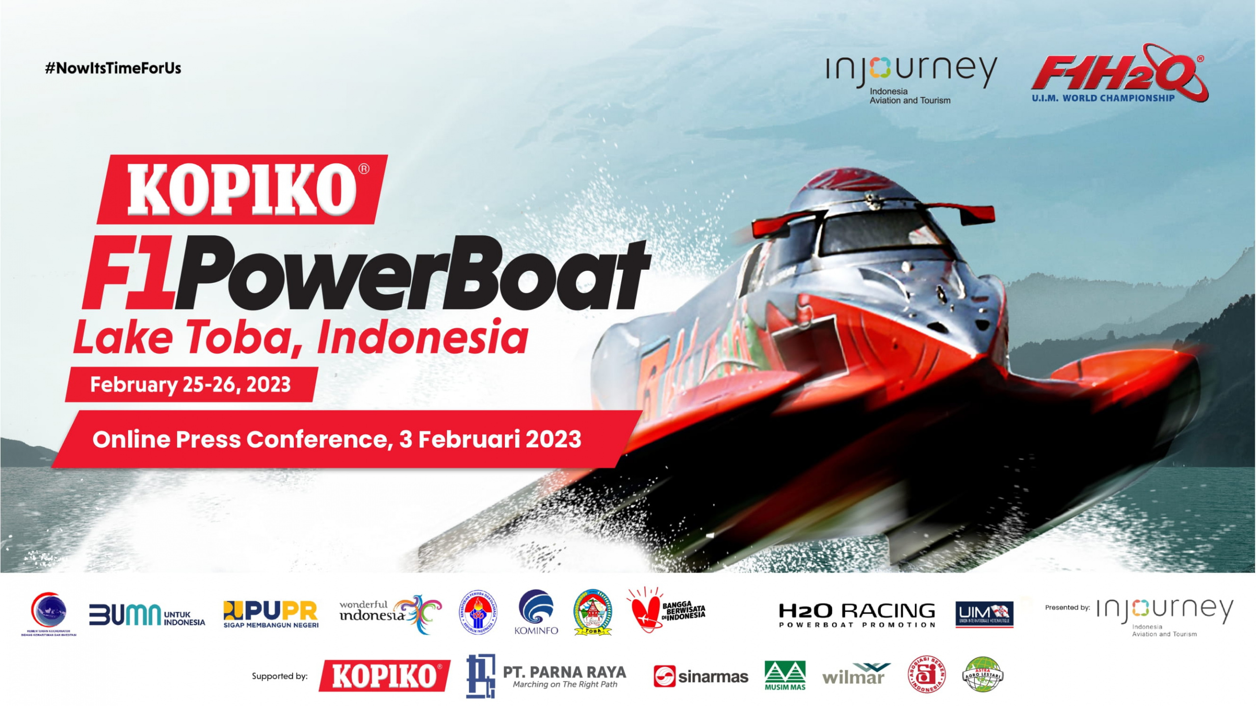PT. Aviasi Pariwisata Indonesia (Persero) Atau Injourney Sebagai Penyelenggara Event F1H2O Power Boat Race Telah Merelease Info Venue, Rundown Dan Ticketing  F1H2O